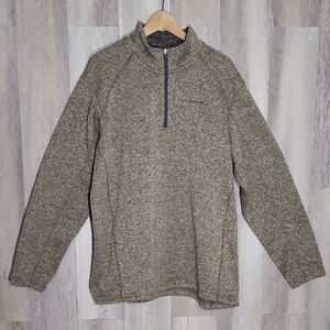 🛍Eddie Bauer Mens 2XL Radiator Pullover Quarter Zip Fleece‎ Long Sleeve Outdoor